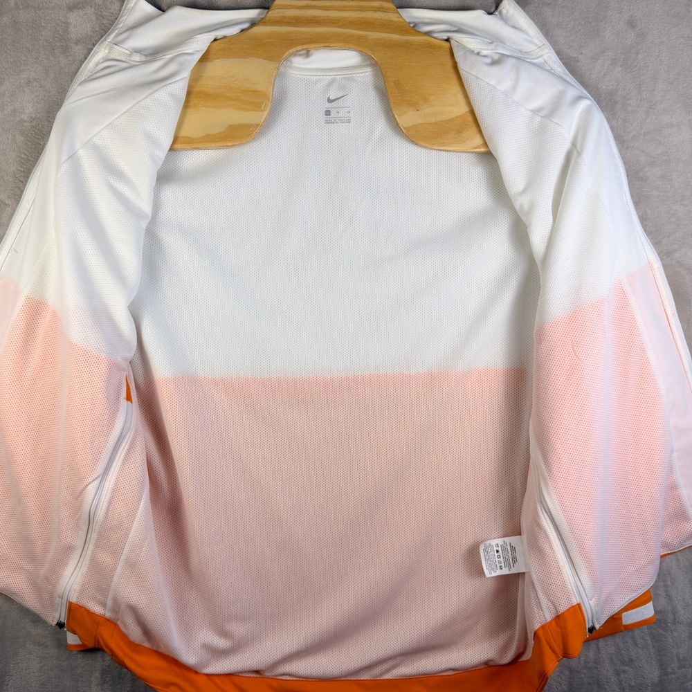 Nike Tennessee Volunteers Windbreaker Jacket Mens XL White Orange On-Field - Picture 3 of 8